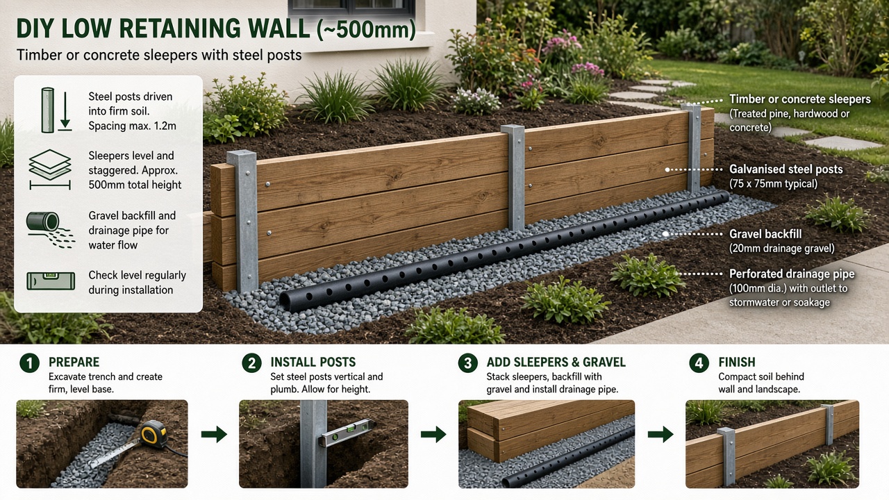 How to Build a Small Retaining Wall (DIY Limits)